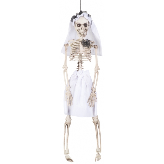Hangend decoratie skelet bruid