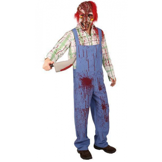 Griezelig clown zombie kostuum met bloedspetters
