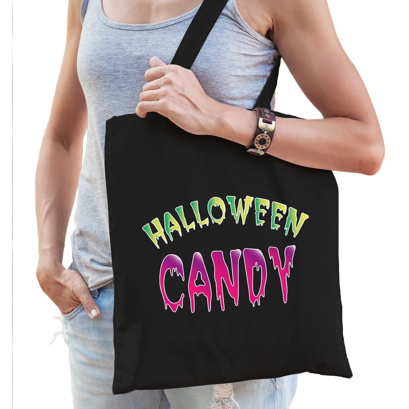 Halloween candy snoep tas zwart voor dames