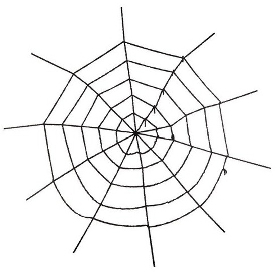 Horror decoratie spinnenweb groot 150 cm
