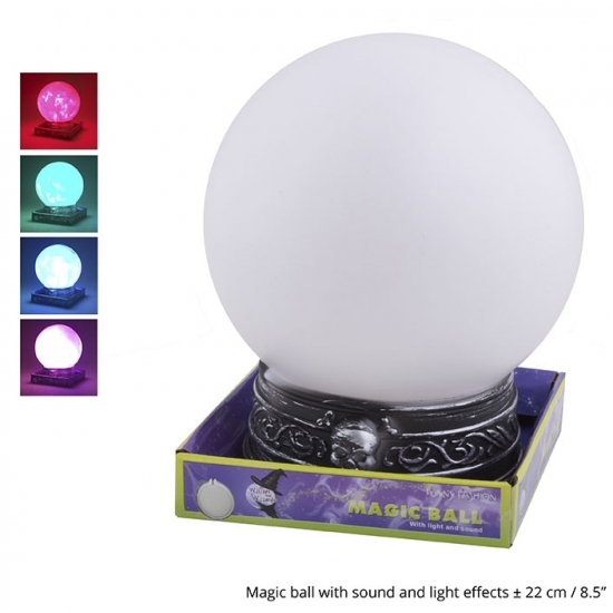 Magische bol met licht en geluid 22 cm