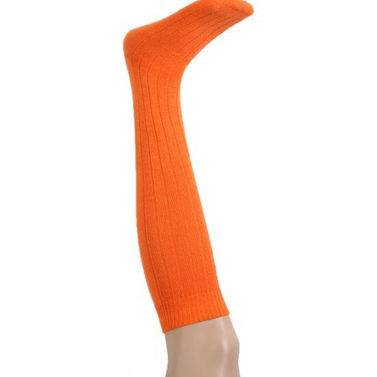 Oranje kniekousen/sokken mt. 41-47