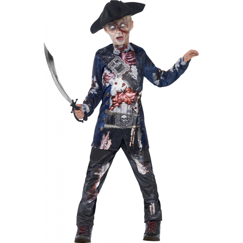 Piraten zombie verkleedkleding voor jongen