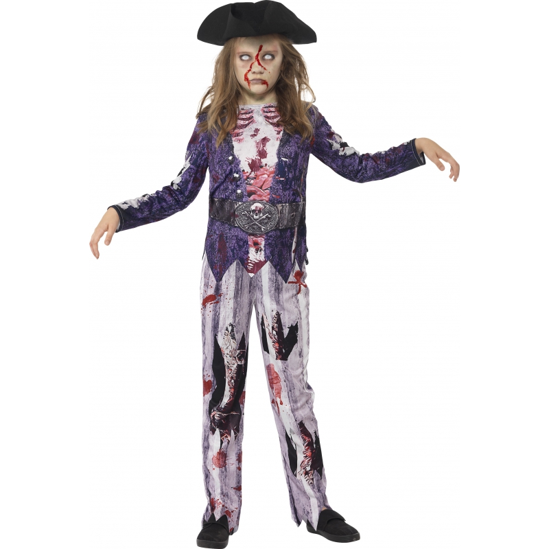 Piraten zombie verkleedkleding voor meisjes
