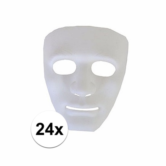 Spoken maskers wit 24 stuks