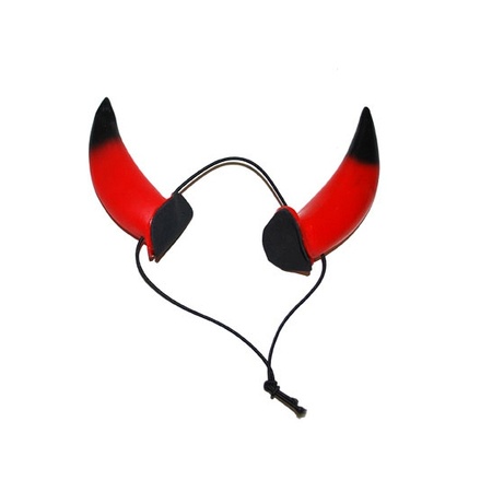 8x Devil horns with elastic