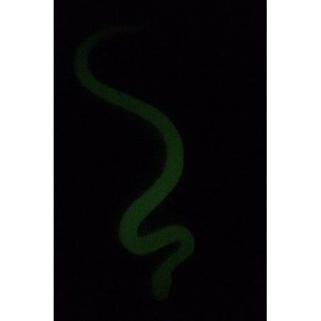 8x Plastic toy snakes glow in the dark 15 cm