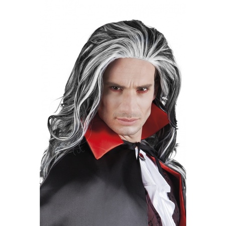 Gray vampire wig for adults