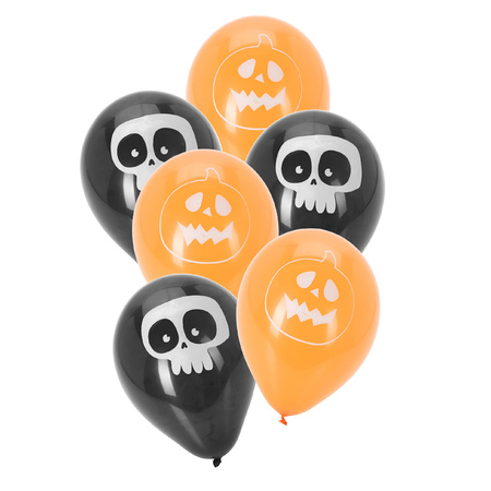 Halloween balloons decoration Faces and House 40x in bag