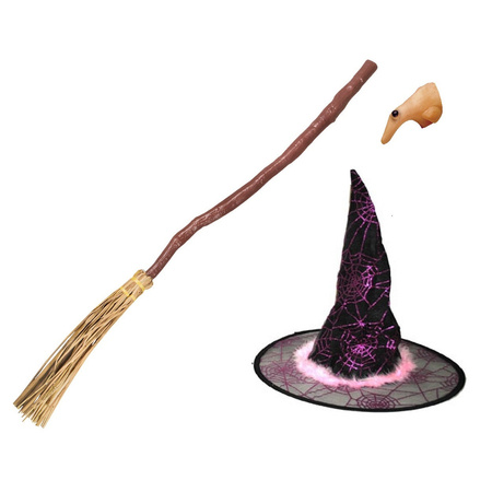 Heksen verkleed accessoire set voor kinderen