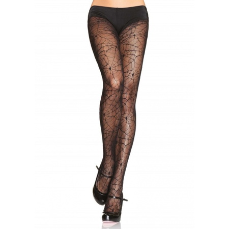 Witches fancydress accessory stockings black for ladies