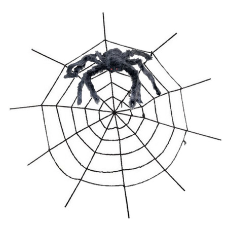 Large cobweb with spider 150 cm