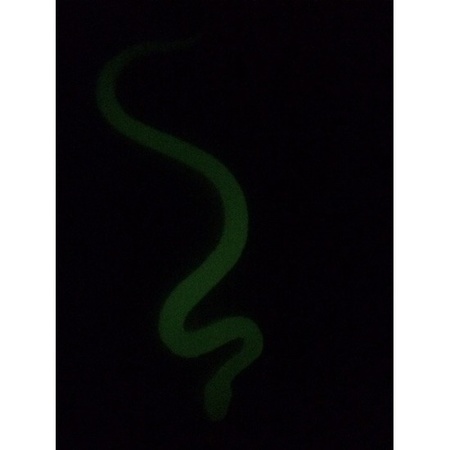 Plastic speelgoed dieren slang glow in the dark 15 cm
