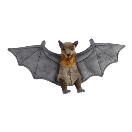 Plush grey bat cuddle toy 36 cm